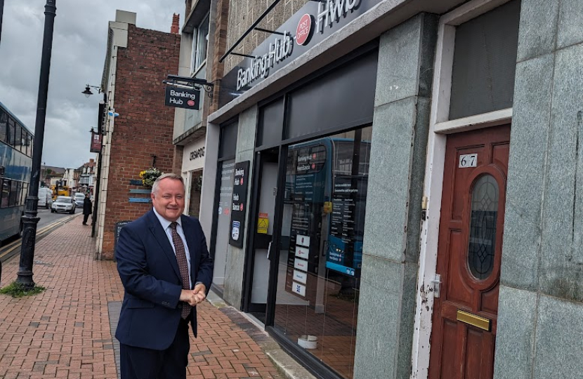 MS speaks at official opening of new Abergele Banking Hub